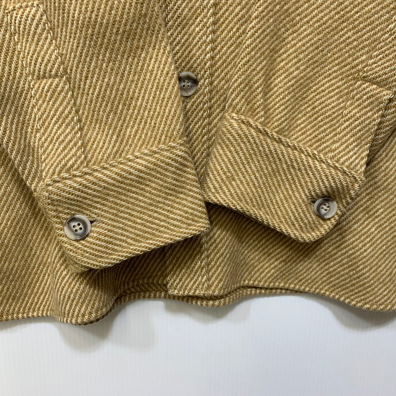 【中古品】【メンズ】 L.L.Bean エルエルビーン WOOL L/S SHIRT ウール ロングスリーブ シャツ 長袖 USA製 146-260903-as-38-izu サイズ：L カラー：ベージュ 万代Net店