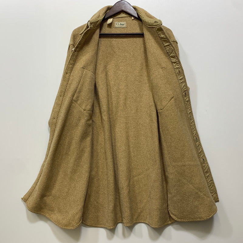 【中古品】【メンズ】 L.L.Bean エルエルビーン WOOL L/S SHIRT ウール ロングスリーブ シャツ 長袖 USA製 146-260903-as-38-izu サイズ：L カラー：ベージュ 万代Net店