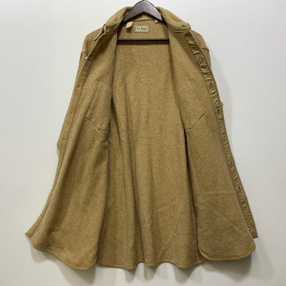 【中古品】【メンズ】 L.L.Bean エルエルビーン WOOL L/S SHIRT ウール ロングスリーブ シャツ 長袖 USA製 146-260903-as-38-izu サイズ：L カラー：ベージュ 万代Net店