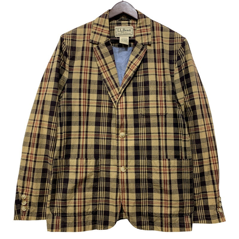 【中古品】【メンズ】 L.L.Bean エルエルビーン CHECK TAILORED JACKET 12G3 チェック テーラードジャケット 146-260903-as-39-izu サイズ：40-SHORT カラー：マルチカラー 万代Net店
