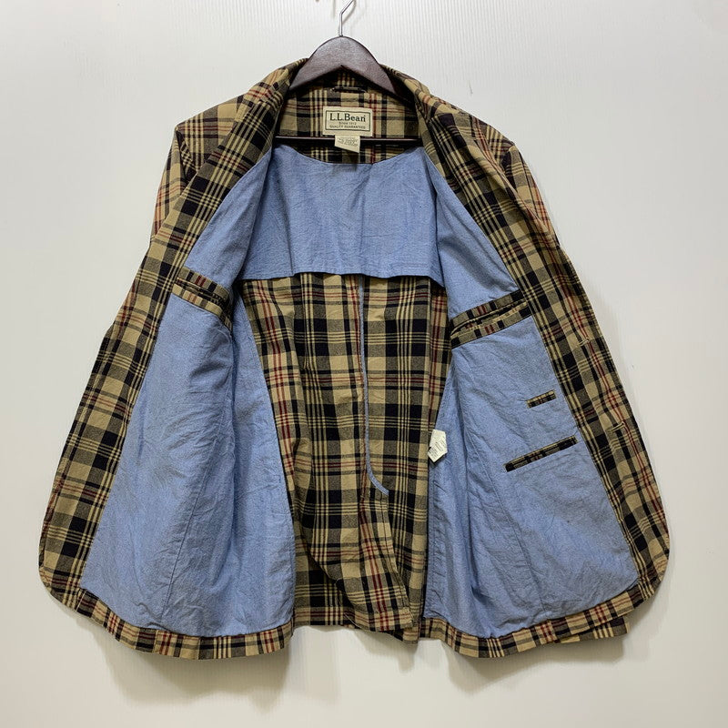 【中古品】【メンズ】 L.L.Bean エルエルビーン CHECK TAILORED JACKET 12G3 チェック テーラードジャケット 146-260903-as-39-izu サイズ：40-SHORT カラー：マルチカラー 万代Net店