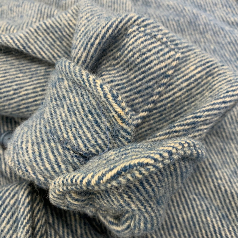 【中古品】【メンズ】 L.L.Bean エルエルビーン WOOL L/S SHIRT 1643 ウール ロングスリーブ シャツ 長袖 USA製 146-260903-as-37-izu サイズ：L カラー：ブルー 万代Net店