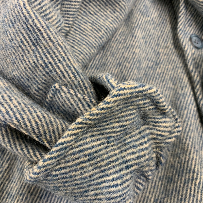 【中古品】【メンズ】 L.L.Bean エルエルビーン WOOL L/S SHIRT 1643 ウール ロングスリーブ シャツ 長袖 USA製 146-260903-as-37-izu サイズ：L カラー：ブルー 万代Net店