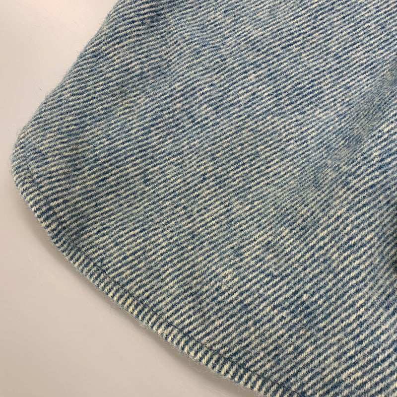 【中古品】【メンズ】 L.L.Bean エルエルビーン WOOL L/S SHIRT 1643 ウール ロングスリーブ シャツ 長袖 USA製 146-260903-as-37-izu サイズ：L カラー：ブルー 万代Net店