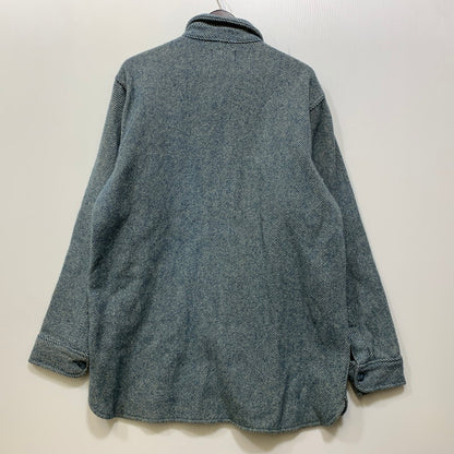 【中古品】【メンズ】 L.L.Bean エルエルビーン WOOL L/S SHIRT 1643 ウール ロングスリーブ シャツ 長袖 USA製 146-260903-as-37-izu サイズ：L カラー：ブルー 万代Net店