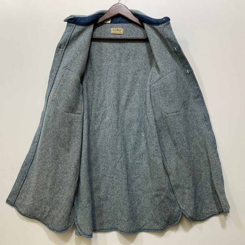 【中古品】【メンズ】 L.L.Bean エルエルビーン WOOL L/S SHIRT 1643 ウール ロングスリーブ シャツ 長袖 USA製 146-260903-as-37-izu サイズ：L カラー：ブルー 万代Net店