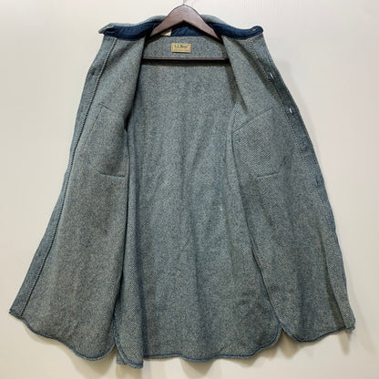 【中古品】【メンズ】 L.L.Bean エルエルビーン WOOL L/S SHIRT 1643 ウール ロングスリーブ シャツ 長袖 USA製 146-260903-as-37-izu サイズ：L カラー：ブルー 万代Net店