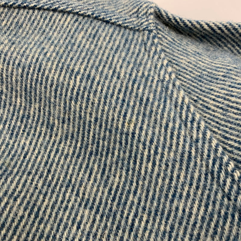 【中古品】【メンズ】 L.L.Bean エルエルビーン WOOL L/S SHIRT 1643 ウール ロングスリーブ シャツ 長袖 USA製 146-260903-as-37-izu サイズ：L カラー：ブルー 万代Net店