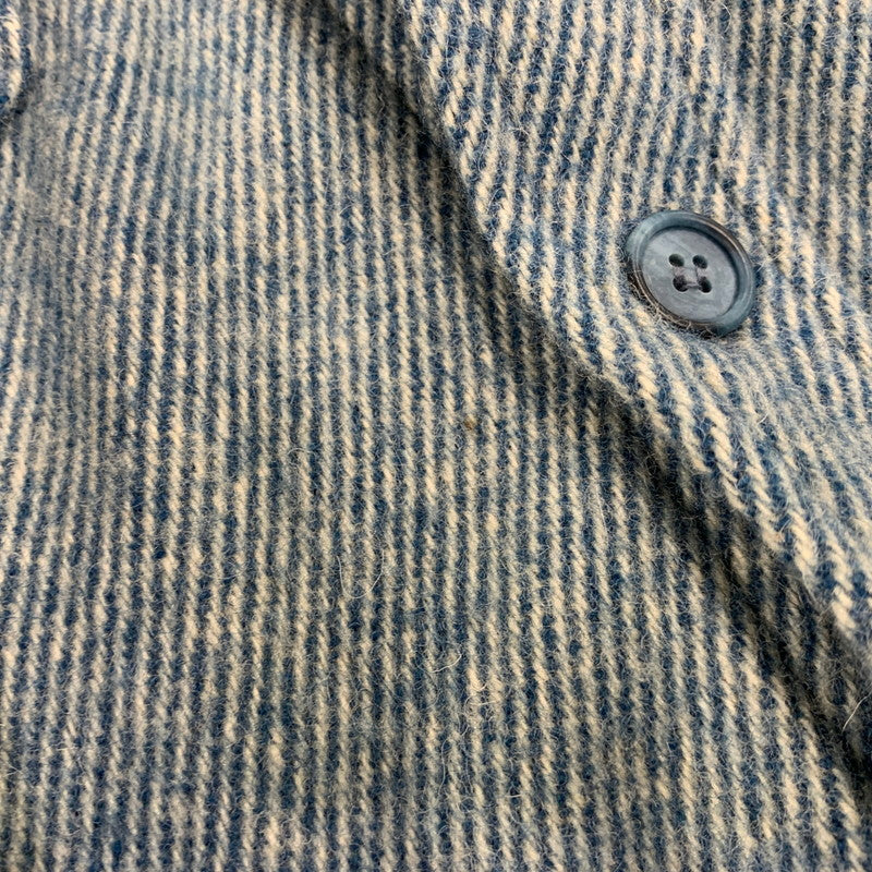 【中古品】【メンズ】 L.L.Bean エルエルビーン WOOL L/S SHIRT 1643 ウール ロングスリーブ シャツ 長袖 USA製 146-260903-as-37-izu サイズ：L カラー：ブルー 万代Net店