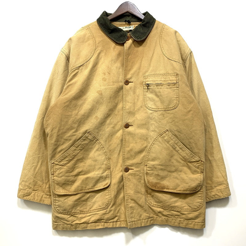 【中古品】【メンズ】 L.L.BEAN エルエルビーン H148 USA製 70-80S CORDUROY COLLAR DUCK HUNTING JACKET コーデュロイ カラー ダック ハンティング ジャケット アウター 146-260827-cs-23-izu サイズ：XL カラー：ベージュ 万代Net店
