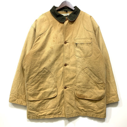 【中古品】【メンズ】 L.L.BEAN エルエルビーン H148 USA製 70-80S CORDUROY COLLAR DUCK HUNTING JACKET コーデュロイ カラー ダック ハンティング ジャケット アウター 146-260827-cs-23-izu サイズ：XL カラー：ベージュ 万代Net店