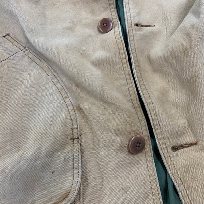【中古品】【メンズ】 L.L.BEAN エルエルビーン H148 USA製 70-80S CORDUROY COLLAR DUCK HUNTING JACKET コーデュロイ カラー ダック ハンティング ジャケット アウター 146-260827-cs-23-izu サイズ：XL カラー：ベージュ 万代Net店