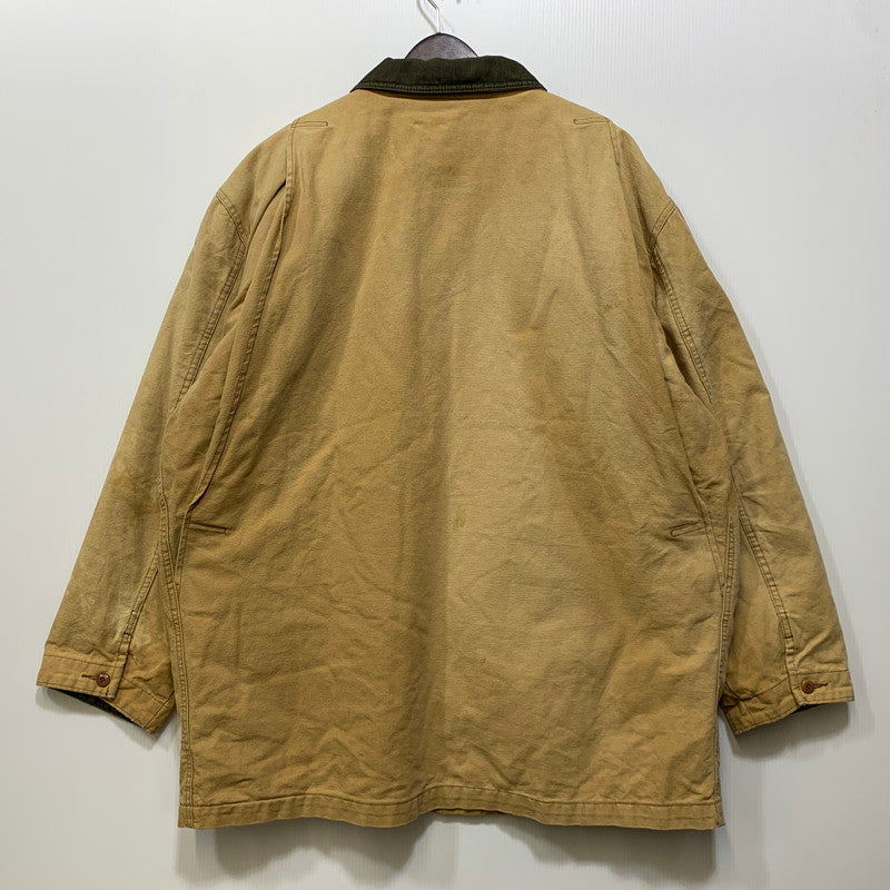 【中古品】【メンズ】 L.L.BEAN エルエルビーン H148 USA製 70-80S CORDUROY COLLAR DUCK HUNTING JACKET コーデュロイ カラー ダック ハンティング ジャケット アウター 146-260827-cs-23-izu サイズ：XL カラー：ベージュ 万代Net店