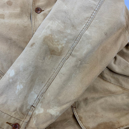 【中古品】【メンズ】 L.L.BEAN エルエルビーン H148 USA製 70-80S CORDUROY COLLAR DUCK HUNTING JACKET コーデュロイ カラー ダック ハンティング ジャケット アウター 146-260827-cs-23-izu サイズ：XL カラー：ベージュ 万代Net店