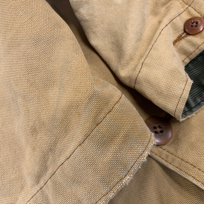 【中古品】【メンズ】 L.L.BEAN エルエルビーン H148 USA製 70-80S CORDUROY COLLAR DUCK HUNTING JACKET コーデュロイ カラー ダック ハンティング ジャケット アウター 146-260827-cs-23-izu サイズ：XL カラー：ベージュ 万代Net店