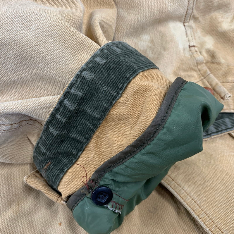 【中古品】【メンズ】 L.L.BEAN エルエルビーン H148 USA製 70-80S CORDUROY COLLAR DUCK HUNTING JACKET コーデュロイ カラー ダック ハンティング ジャケット アウター 146-260827-cs-23-izu サイズ：XL カラー：ベージュ 万代Net店