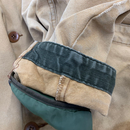 【中古品】【メンズ】 L.L.BEAN エルエルビーン H148 USA製 70-80S CORDUROY COLLAR DUCK HUNTING JACKET コーデュロイ カラー ダック ハンティング ジャケット アウター 146-260827-cs-23-izu サイズ：XL カラー：ベージュ 万代Net店