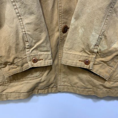 【中古品】【メンズ】 L.L.BEAN エルエルビーン H148 USA製 70-80S CORDUROY COLLAR DUCK HUNTING JACKET コーデュロイ カラー ダック ハンティング ジャケット アウター 146-260827-cs-23-izu サイズ：XL カラー：ベージュ 万代Net店