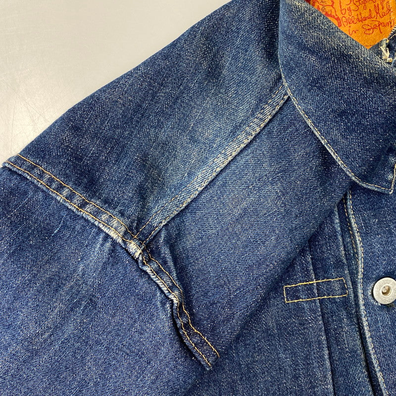 【中古品】【メンズ】 EVISU エヴィス 初期 水牛タグ 大戦モデル 90S DENIM JACKET デニム ジャケット アウター 145-260827-yn-14-izu サイズ：不明 カラー：インディゴ 万代Net店