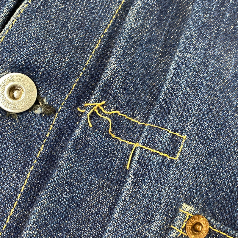 【中古品】【メンズ】 EVISU エヴィス 初期 水牛タグ 大戦モデル 90S DENIM JACKET デニム ジャケット アウター 145-260827-yn-14-izu サイズ：不明 カラー：インディゴ 万代Net店