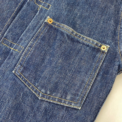 【中古品】【メンズ】 EVISU エヴィス 初期 水牛タグ 大戦モデル 90S DENIM JACKET デニム ジャケット アウター 145-260827-yn-14-izu サイズ：不明 カラー：インディゴ 万代Net店