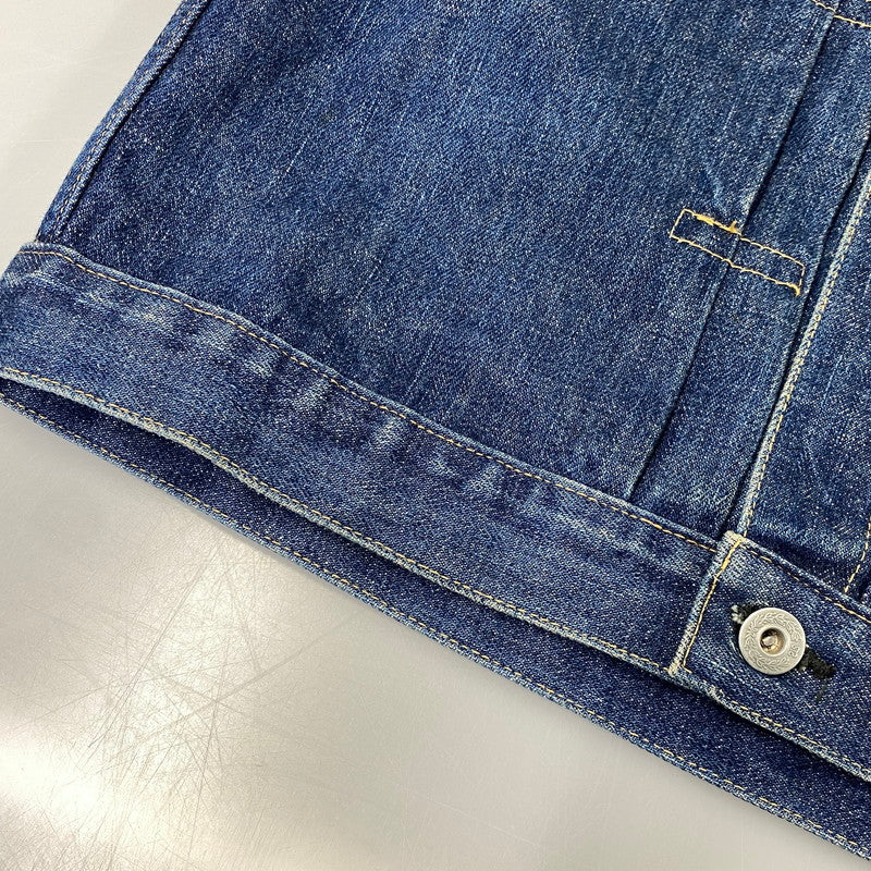 【中古品】【メンズ】 EVISU エヴィス 初期 水牛タグ 大戦モデル 90S DENIM JACKET デニム ジャケット アウター 145-260827-yn-14-izu サイズ：不明 カラー：インディゴ 万代Net店