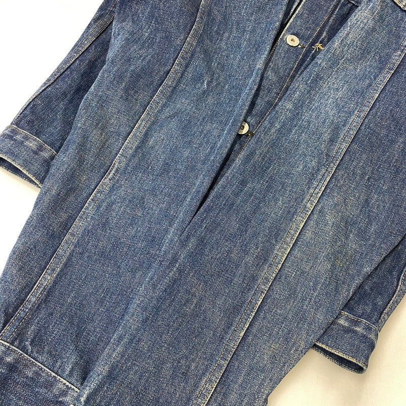 【中古品】【メンズ】 EVISU エヴィス 初期 水牛タグ 大戦モデル 90S DENIM JACKET デニム ジャケット アウター 145-260827-yn-14-izu サイズ：不明 カラー：インディゴ 万代Net店