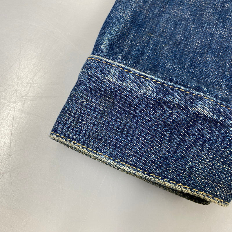 【中古品】【メンズ】 EVISU エヴィス 初期 水牛タグ 大戦モデル 90S DENIM JACKET デニム ジャケット アウター 145-260827-yn-14-izu サイズ：不明 カラー：インディゴ 万代Net店