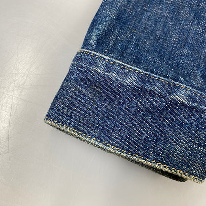 【中古品】【メンズ】 EVISU エヴィス 初期 水牛タグ 大戦モデル 90S DENIM JACKET デニム ジャケット アウター 145-260827-yn-14-izu サイズ：不明 カラー：インディゴ 万代Net店