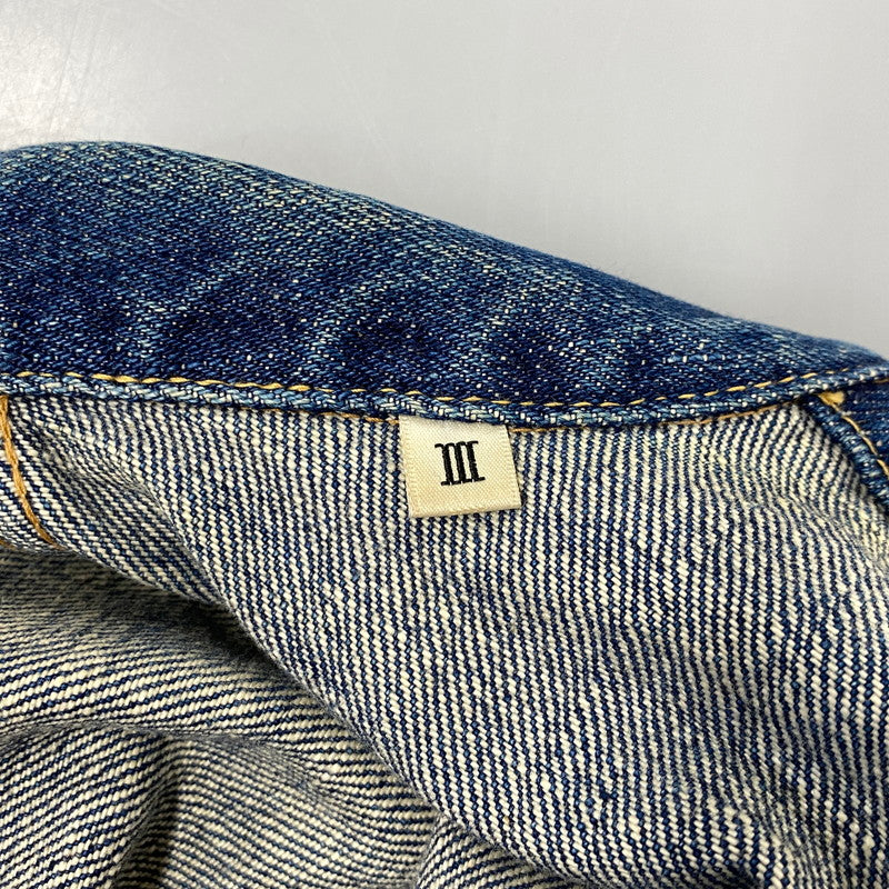 【中古品】【メンズ】 EVISU エヴィス 初期 水牛タグ 大戦モデル 90S DENIM JACKET デニム ジャケット アウター 145-260827-yn-14-izu サイズ：不明 カラー：インディゴ 万代Net店