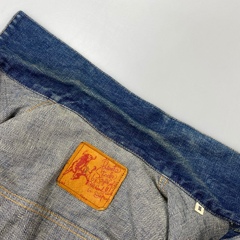 【中古品】【メンズ】 EVISU エヴィス 初期 水牛タグ 大戦モデル 90S DENIM JACKET デニム ジャケット アウター 145-260827-yn-14-izu サイズ：不明 カラー：インディゴ 万代Net店