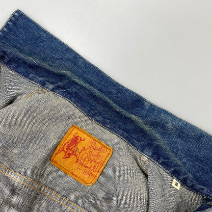 【中古品】【メンズ】 EVISU エヴィス 初期 水牛タグ 大戦モデル 90S DENIM JACKET デニム ジャケット アウター 145-260827-yn-14-izu サイズ：不明 カラー：インディゴ 万代Net店