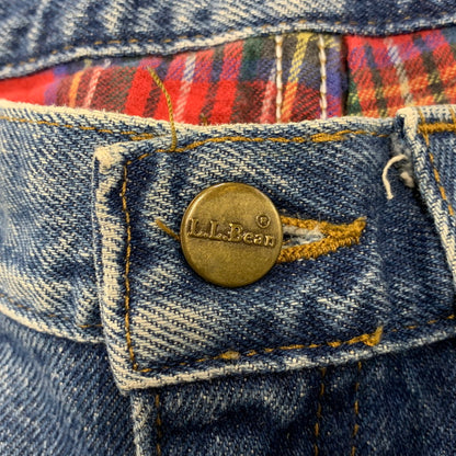 【中古品】【メンズ】 L.L.BEAN エルエルビーン FLANNEL LINER DENIM PANTS フランネルライナー デニムパンツ USA製 ジーンズ ズボン ボトムス 157-260826-ay-16-izu サイズ：32×29 カラー：インディゴ 万代Net店