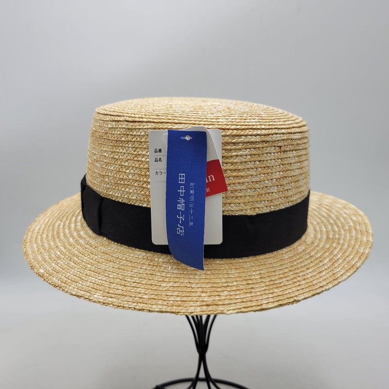 【中古品】【メンズ】 田中帽子店 UK-H047 麦わら帽子 帽子 185-260831-cs-17-izu サイズ：61cm カラー：ナチュラル 万代Net店
