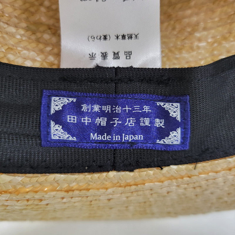 【中古品】【メンズ】 田中帽子店 UK-H047 麦わら帽子 帽子 185-260831-cs-17-izu サイズ：61cm カラー：ナチュラル 万代Net店