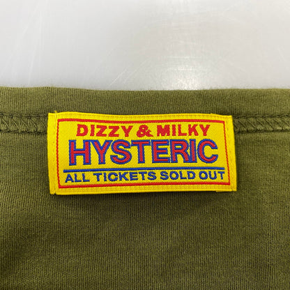 【中古品】【レディース】 HYSTERIC GLAMOUR ヒステリックグラマー 01253CL06 SKELETON HANDS チビTシャツ トップス 長袖 168-260914-cs-14-izu サイズ：FREE カラー：カーキ 万代Net店