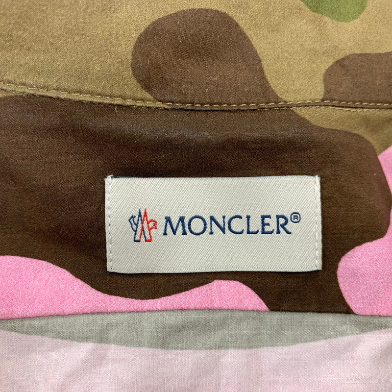 【中古品】【メンズ】 MONCLER モンクレール F10912F70500 19SS CAMICIA SHIRTS カミーチャ シャツ 半袖 トップス 141-260827-yn-02-izu サイズ：S カラー：マルチ 万代Net店