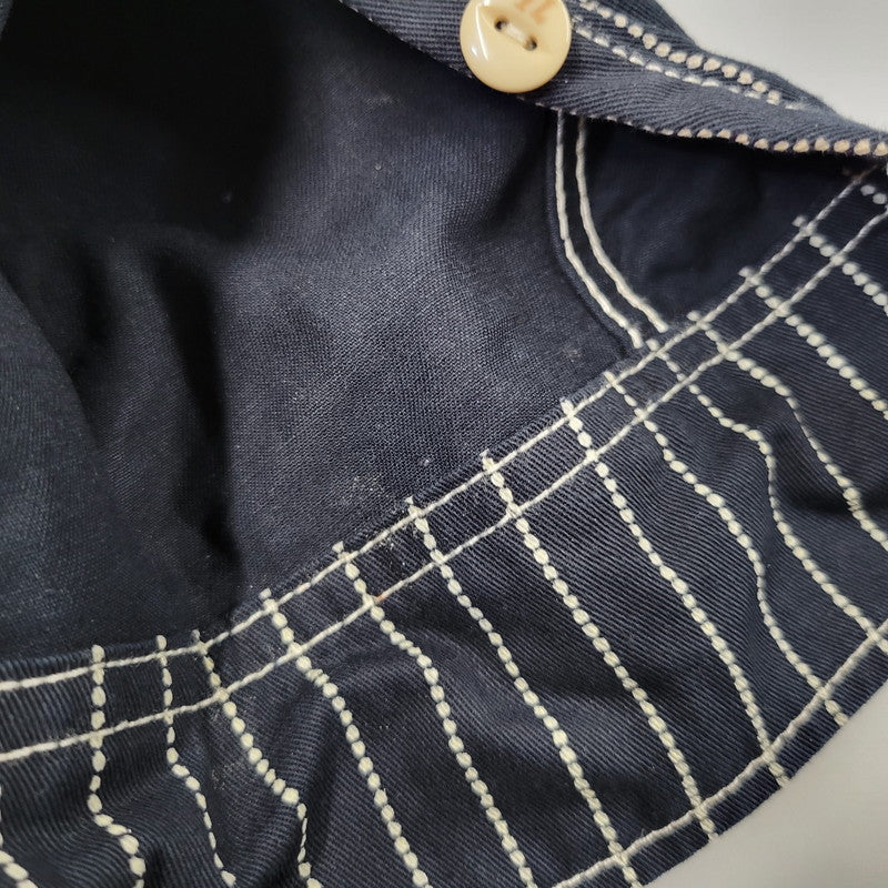 【中古品】【メンズ】 VANSON バンソン WABASH STRIPE L S WORK SHIRT ウォバッシュ ストライプ ロングスリーブ ワーク シャツ トップス 長袖 145-260906-ya-11-izu サイズ：M カラー：ネイビー 万代Net店