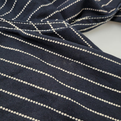 【中古品】【メンズ】 VANSON バンソン WABASH STRIPE L S WORK SHIRT ウォバッシュ ストライプ ロングスリーブ ワーク シャツ トップス 長袖 145-260906-ya-11-izu サイズ：M カラー：ネイビー 万代Net店