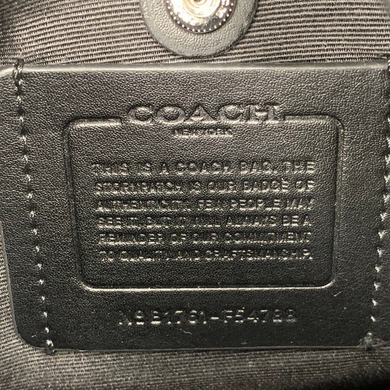 【中古品】【メンズ/レディース】 COACH コーチ F54788 シグネチャー PVC SHOULDER BAG ショルダー バッグ カバン 鞄 188-260827-cs-25-izu カラー：ブラック 万代Net店