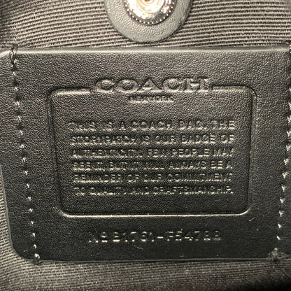 【中古品】【メンズ/レディース】 COACH コーチ F54788 シグネチャー PVC SHOULDER BAG ショルダー バッグ カバン 鞄 188-260827-cs-25-izu カラー：ブラック 万代Net店
