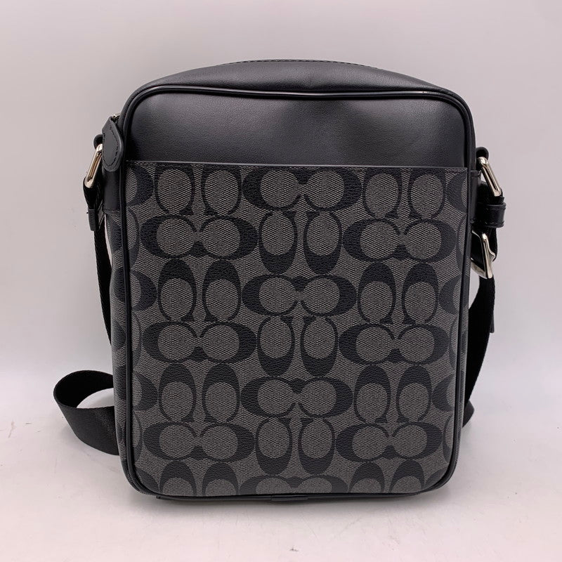【中古品】【メンズ/レディース】 COACH コーチ F54788 シグネチャー PVC SHOULDER BAG ショルダー バッグ カバン 鞄 188-260827-cs-25-izu カラー：ブラック 万代Net店