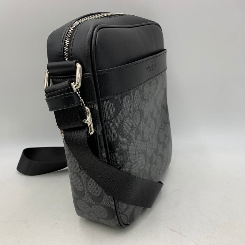 【中古品】【メンズ/レディース】 COACH コーチ F54788 シグネチャー PVC SHOULDER BAG ショルダー バッグ カバン 鞄 188-260827-cs-25-izu カラー：ブラック 万代Net店