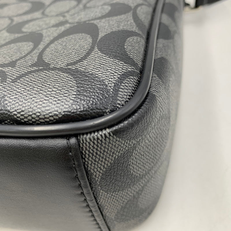 【中古品】【メンズ/レディース】 COACH コーチ F54788 シグネチャー PVC SHOULDER BAG ショルダー バッグ カバン 鞄 188-260827-cs-25-izu カラー：ブラック 万代Net店