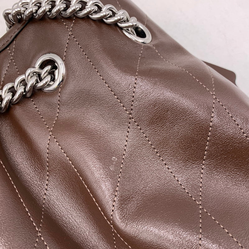 【中古品】【レディース】 COACH コーチ CCZ81 エヴリン ラージ ショルダー バッグ・キルティング カバン 鞄 188-260827-cs-24-izu カラー：シルバー×メープル 万代Net店