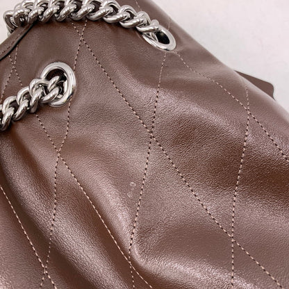 【中古品】【レディース】 COACH コーチ CCZ81 エヴリン ラージ ショルダー バッグ・キルティング カバン 鞄 188-260827-cs-24-izu カラー：シルバー×メープル 万代Net店