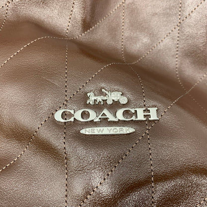 【中古品】【レディース】 COACH コーチ CCZ81 エヴリン ラージ ショルダー バッグ・キルティング カバン 鞄 188-260827-cs-24-izu カラー：シルバー×メープル 万代Net店