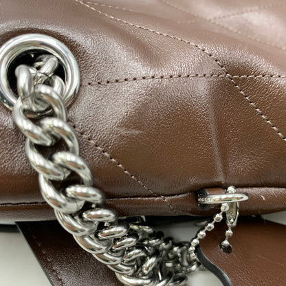 【中古品】【レディース】 COACH コーチ CCZ81 エヴリン ラージ ショルダー バッグ・キルティング カバン 鞄 188-260827-cs-24-izu カラー：シルバー×メープル 万代Net店