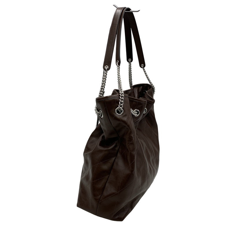 【中古品】【レディース】 COACH コーチ CCZ81 エヴリン ラージ ショルダー バッグ・キルティング カバン 鞄 188-260827-cs-24-izu カラー：シルバー×メープル 万代Net店