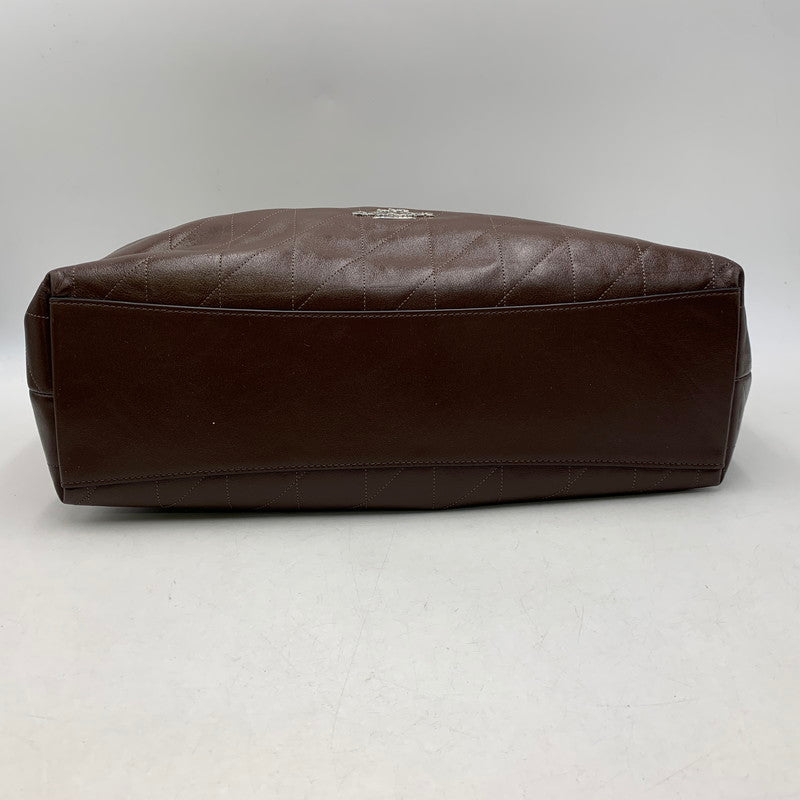 【中古品】【レディース】 COACH コーチ CCZ81 エヴリン ラージ ショルダー バッグ・キルティング カバン 鞄 188-260827-cs-24-izu カラー：シルバー×メープル 万代Net店